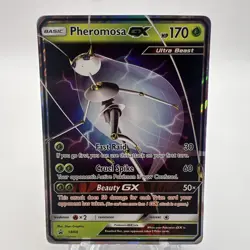 Pokemon Pheromosa GX SM66 Ultra Beast Full Art Holo Black Star Promo - Image 1