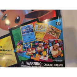 Pokemon Cards Eevee Treasure Chest Eeveelution Collectible Lunchbox Tin 5 Packs - Image 3