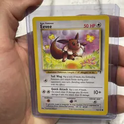 Pokemon Card - Eevee Legendary Collection 74/110 NM Near Mint Vintage Nintendo - Image 1