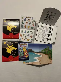Pokemon 25th Anniversary McDonald’s Happy Meal EMPTY Card Wrappers Games Pikachu - Image 3