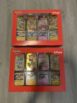 Pokemon TCG Scarlet & Violet 151 Mini Tin 4-Pack Lot of 2 Sam’s Club New! Sealed - Image 1