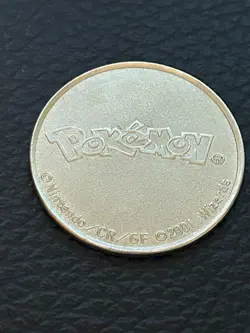 2001 Pokemon TCG Lugia Collectible Token Coin Metal 1.25 Inch - Image 2