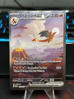 Pokemon TCG Charizard EX 199/165 MEWen 151 NM/M SIR - Image 1