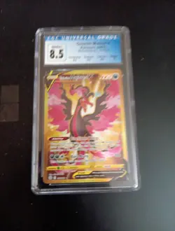 Pokemon Galarian Moltres V CGC 8.5 Gold Secret Rare 183/172 Brilliant Stars - Image 1