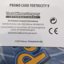 Pokemon Card Toxtricity V 070/192 Rebel Clash STAMPED Promo Jumbo Sealed N/M - Image 4