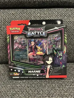 Pokemon TCG Rival Battle Deck Marnie foil cards deck box playmat coin new sealed - Image 1