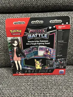 Pokemon TCG Rival Battle Deck Marnie foil cards deck box playmat coin new sealed - Image 4