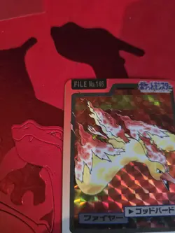 LP- Moltres No.146 Pokemon card Bandai 1997 Prism Holo Japanese Nintendo - Image 4