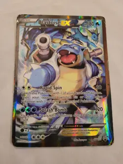Pokemon TCG Blastoise EX XY122 XY Promo LP - Image 1