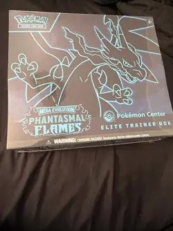 Sealed! Pokemon TCG Phantasmal Flames Pokemon Center Elite Trainer Box PKC ETB - Image 1