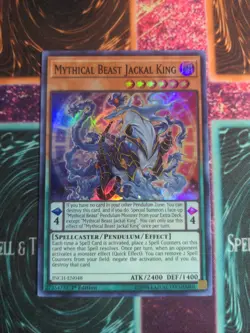 Yu-Gi-Oh! Mythical Beast Jackal King INCH-EN048 1st Edition Super Rare NM a1/ - Image 1