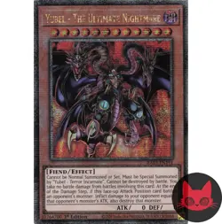 Yugioh Yubel - The Ultimate Nightmare RA03-EN191 QC Secret Rare 1st Edition NM - Image 1