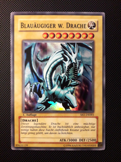 Yu-Gi-Oh! Blauaugiger w. Drache, SKE-DE001, Super Rare, 1. Auflage, Deutsch, NM- - Image 1