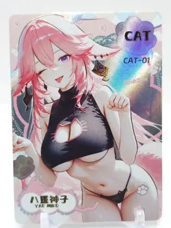 Femme Fatale - Anime Waifu CAT Trading Card - Yae Miko - Image 1