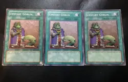 3x Upstart Goblin Yugioh Card Playset - Different Sets & Condition - Image 1