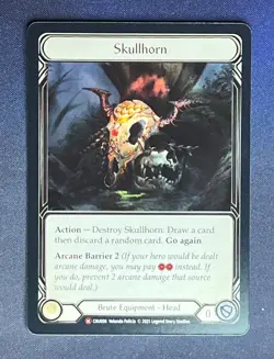 FAB CRU006 Skullhorn Brute Equipment Head FOIL Majestic Flesh and Blood TCG - Image 1