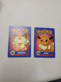 1998 Pokemon Betty Crocker Nintendo Official Promo Card Lot Meowth 52 Eevee 133 - Image 1