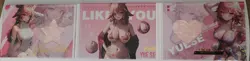 Yae Miko Genshin Impact Trifold Fabric Card Goddess Story Waifu Anime Tri Fold - Image 1