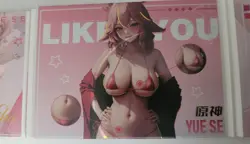 Yae Miko Genshin Impact Trifold Fabric Card Goddess Story Waifu Anime Tri Fold - Image 4
