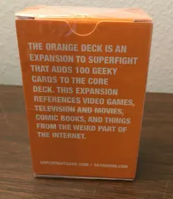Skybound Superfight Orange Deck: 100 Nerdy Cards Game of Absurd Arguments NEW - Image 5