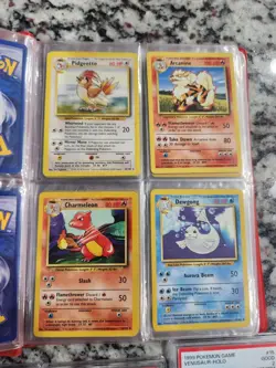 1999 Pokemon Base Set COMPLETE Unlimited Lp/MP NON HOLO Cards #17-102 Lot - Image 3