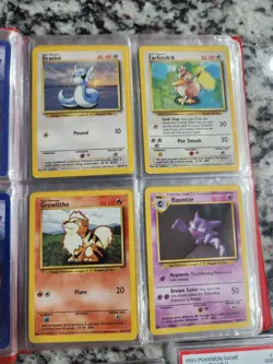 1999 Pokemon Base Set COMPLETE Unlimited Lp/MP NON HOLO Cards #17-102 Lot - Image 5