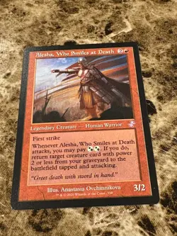 ALESHA, WHO SMILES AT DEATH Magic MTG Time Spiral Remastered Timeshifted - Image 1