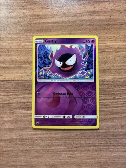 Pokemon Card Gastly Crimson Invasion Reverse Holo Common 36/111 LP - Image 1