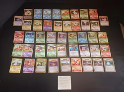 Pokemon Japanese Neo Genesis Bulk 45 Card Lot LP Vintage Common Uncommon - Image 1