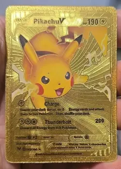 2020 Pokemon Pikachu V HP 190 Charge - Thunderbolt 200 043/185 (GameFreak) - Image 1