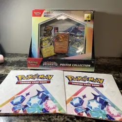 4PC Pokemon TCG Prismatic Evolutions Sealed Poster Collection Brand New 2postr - Image 2