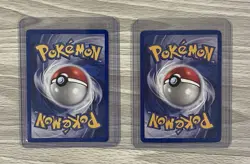 Pokemon Lot of 2 Chansey & Nidoking Holo Rare WOTC Base Set 2 LP MP - Image 2