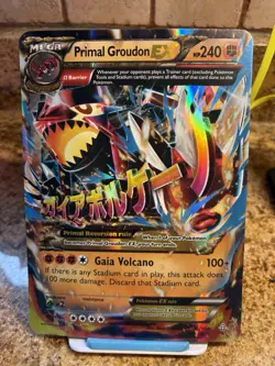 Pokemon TCG Mega Primal Groudon EX 86/160 Jumbo - Image 1