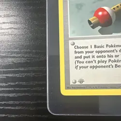 Pokemon Flute 1st Edition Base Set Uncommon WOTC Vintage Pokemon - Image 2