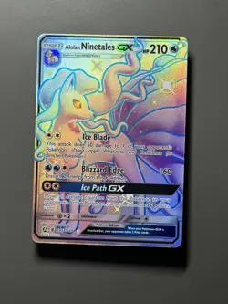 Pokemon TCG NM-Mint Alolan Ninetales GX SV53/SV94 Hidden Fates - Image 2