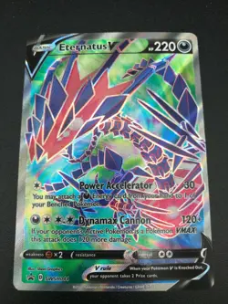 Eternatus V FULL ART ULTRA RARE SWSH044 Darkness Ablaze Promo NM Pokemon 2020 - Image 1