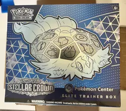 Pokemon Center Stellar Crown Elite Trainer Box ETB New Factory Sealed - Image 1