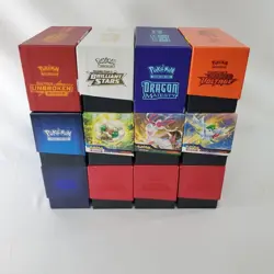 Lot Of (12) Empty Boxes POKEMON ETB Elite Trainer Box - Unbroken Bonds, SWSH, SM - Image 1