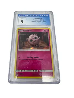 2019 Pokemon Sun & Moon Jiggleypuff Holo Detective Pikachu #14 CGC 9 - Image 1