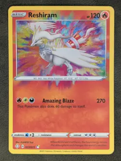 Reshiram 017/072 Pokemon TCG Amazing Rare Shining Fates Near Mint - Image 3