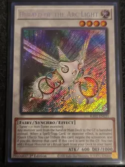 Yu-Gi-Oh! Herald of the Arc Light Secret Rare RA01-EN031 1st Edition NM - Image 1