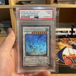 Yu-Gi-Oh Japanese Stardust Dragon TDGS-JP040 Holographic Ghost Rare PSA 9 MINT - Image 1