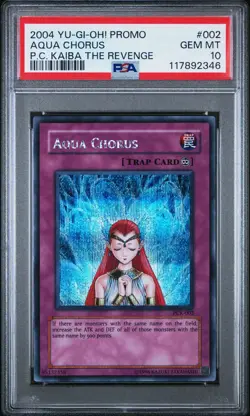 2004 Yu-Gi-Oh! Aqua Chorus Power Of Chaos Kaiba PCK Secret Rare PSA 10 - Image 1