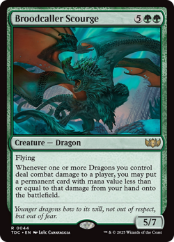 Broodcaller Scourge #44 | Near Mint | Tarkir Dragonstorm Commander TDC Magic MTG - Image 1