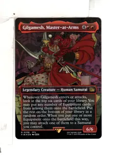 MTG SkeenAB Gilgamesh Master-at-Arms BORDERLESS FOIL from FIN. NM. - Image 1