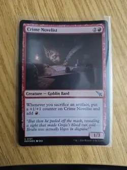 x1 Crime Novelist MKM MTG 121 FOIL NM - Image 1