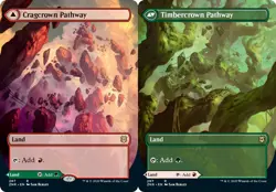 [1x] Cragcrown Pathway // Timbercrown Pathway - Borderless Near Mint, English ZN - Image 1