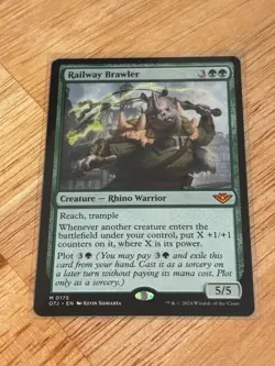 Railway Brawler - Near Mint Non-Foil (OTJ 0175) - Image 1