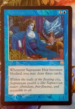 Mtg Mercadian Masques foil Saprazzan Heir - Image 1