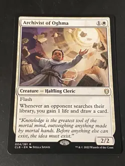 1x Archivist of Oghma NM Eng MTG - Commander Legends Baldur's Gate - Image 1